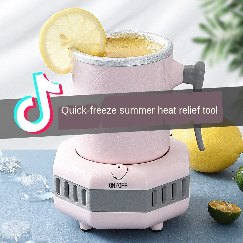 Fast Cooling Cup Mini Chilled Drinks Juice Desktop Quick-Freeze Cooling Office Artifact Student Dormitory Cool Drinks Cup - Premium  from eprolo - Just $52.90! Shop now at Help Your Friend